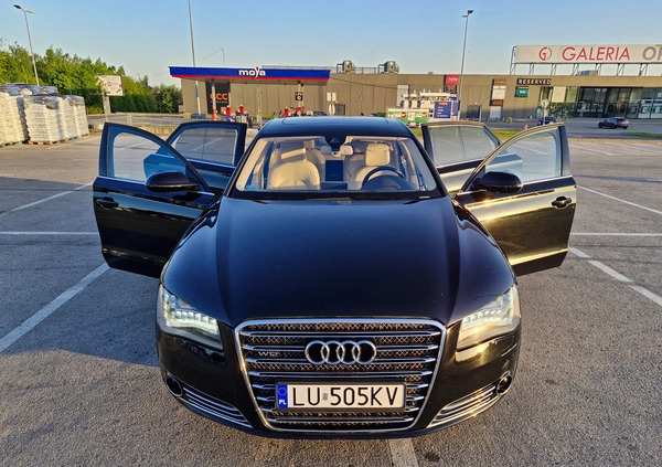 Audi A8 cena 95000 przebieg: 163000, rok produkcji 2011 z Lublin małe 92